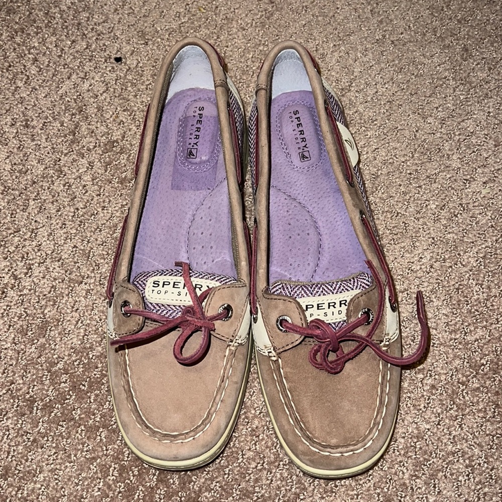 Sperry Boat Shoes - Purple - Size 9